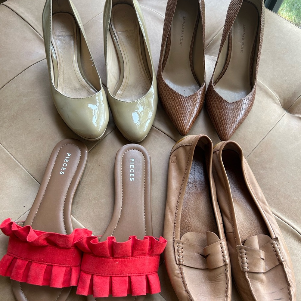 Lot of 4 pair of womens shoes size 7.5